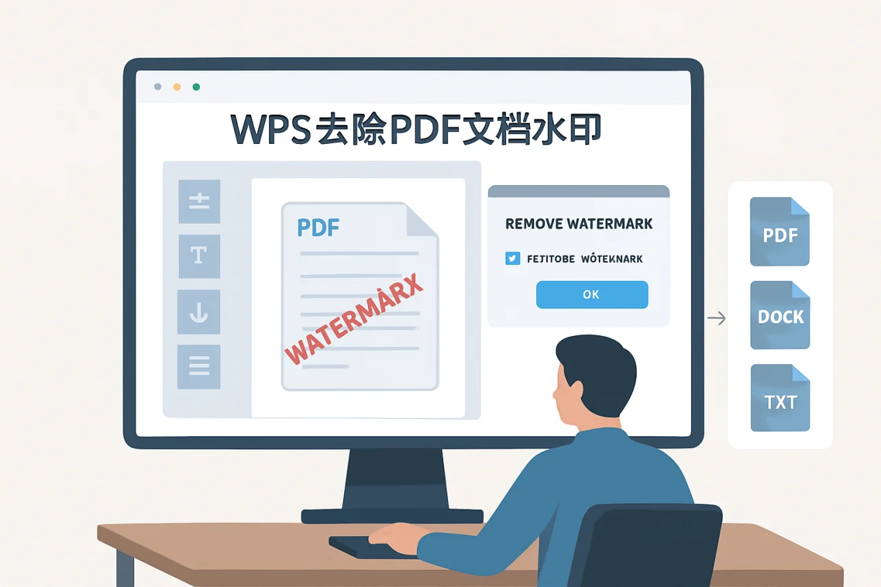 WPS去除PDF文档水印