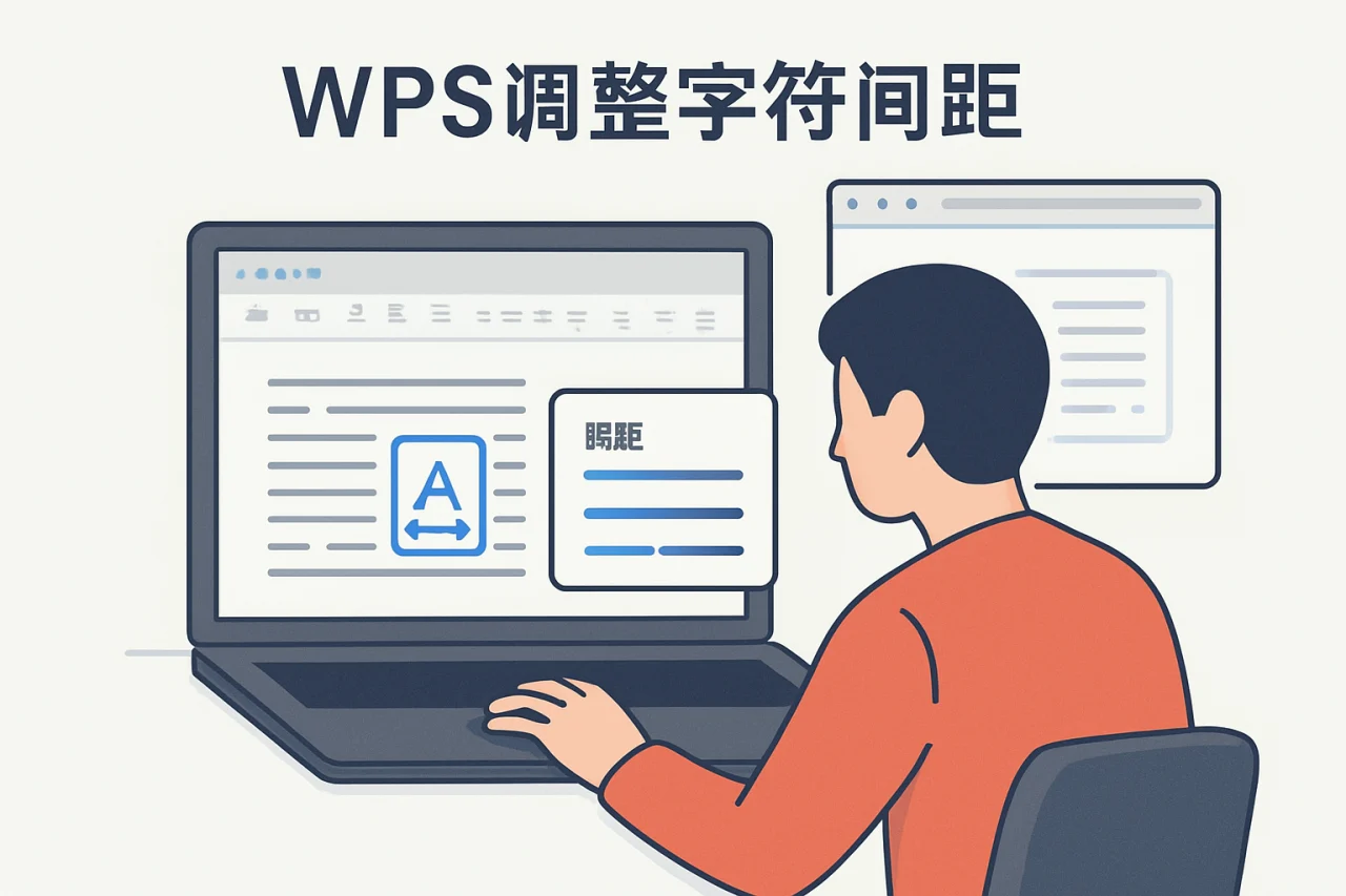 WPS调整字符间距