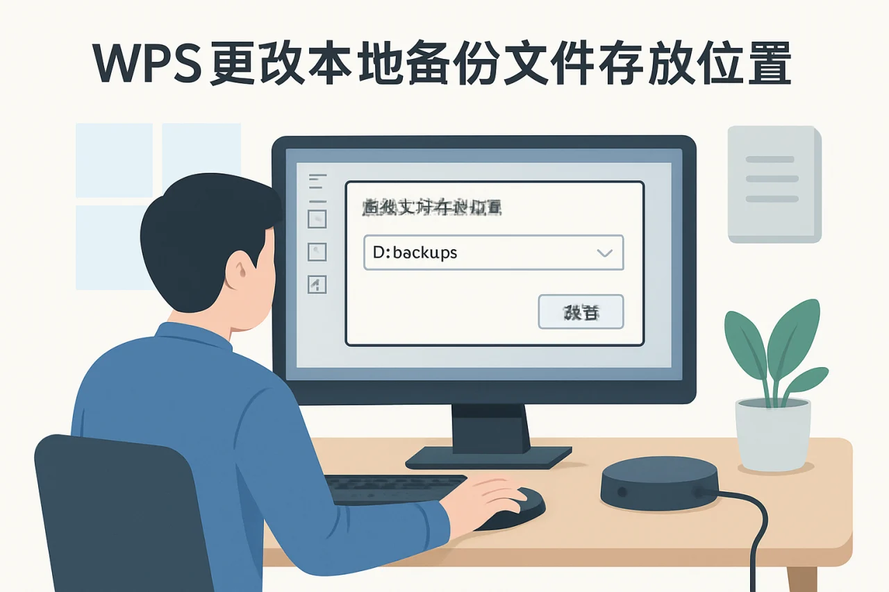 WPS 更改本地备份文件存放位置