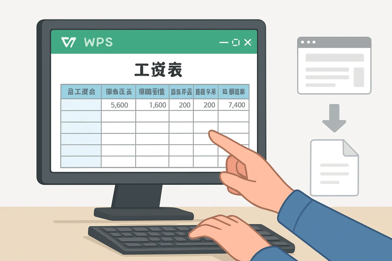 WPS 做工资表