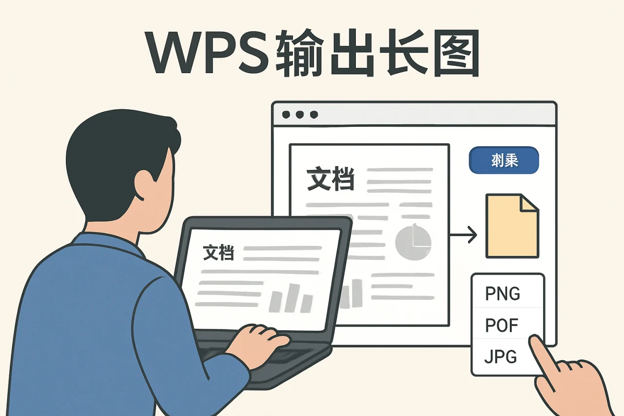 WPS输出长图