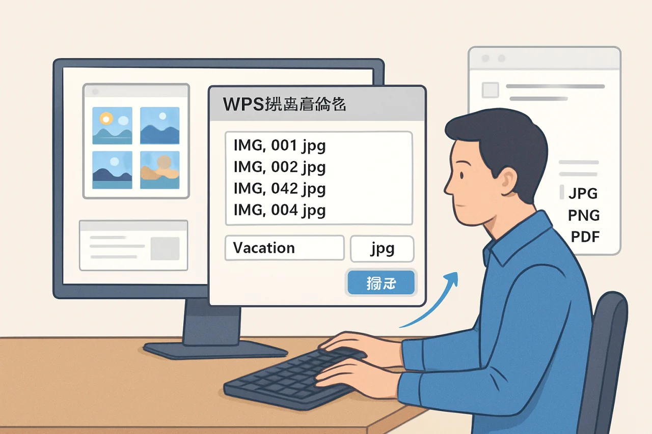 WPS批量重命名
