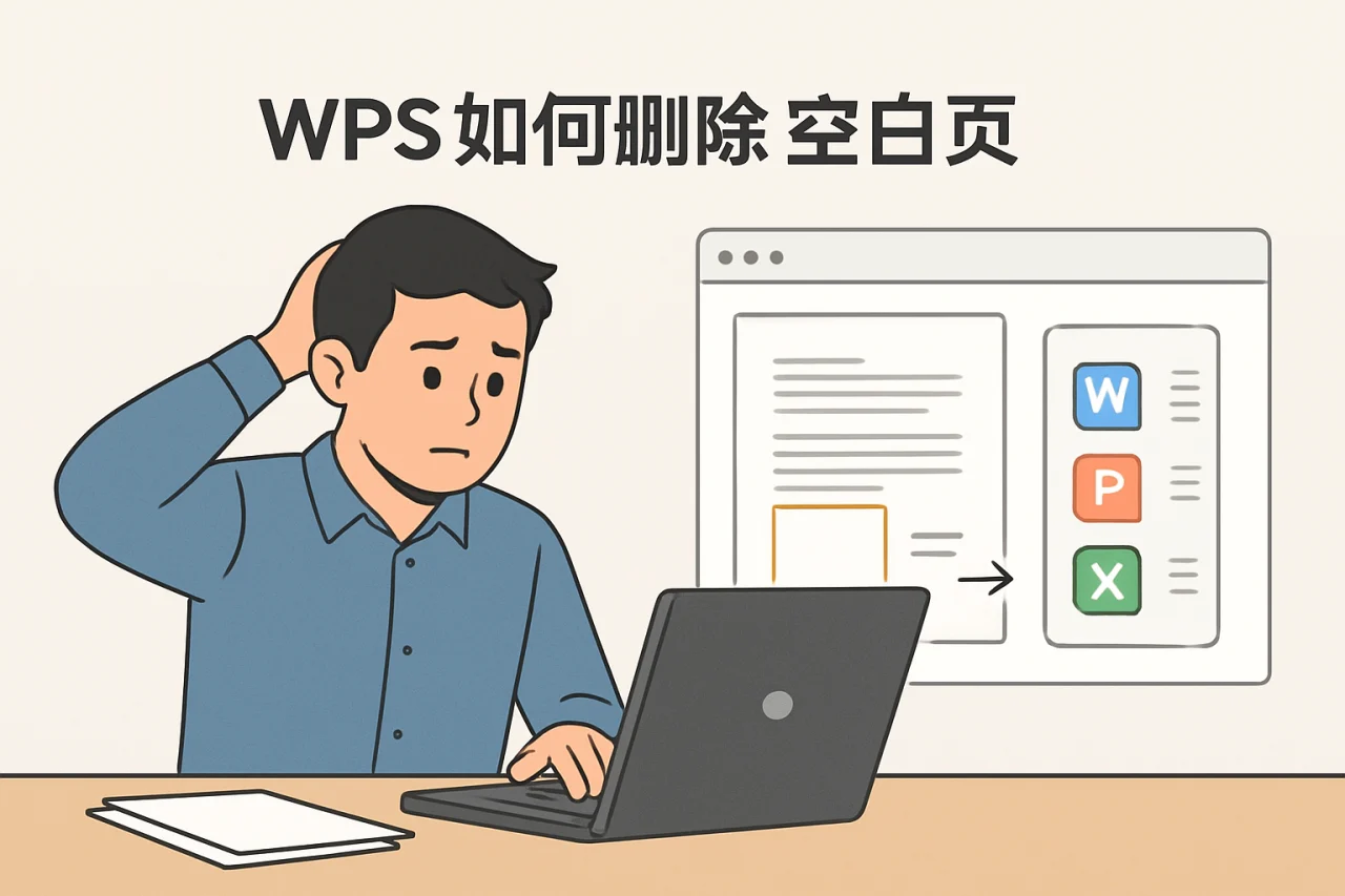 wps如何删除空白页