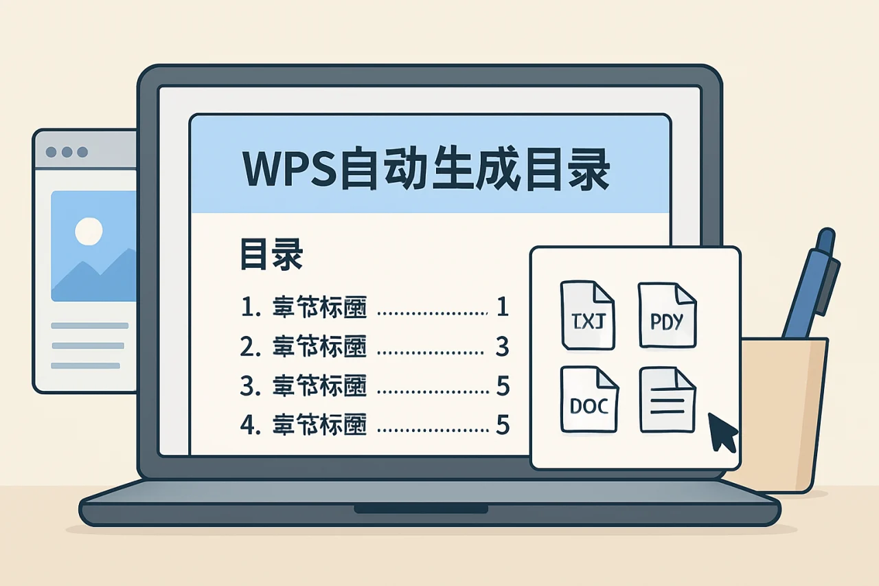 wps自动生成目录