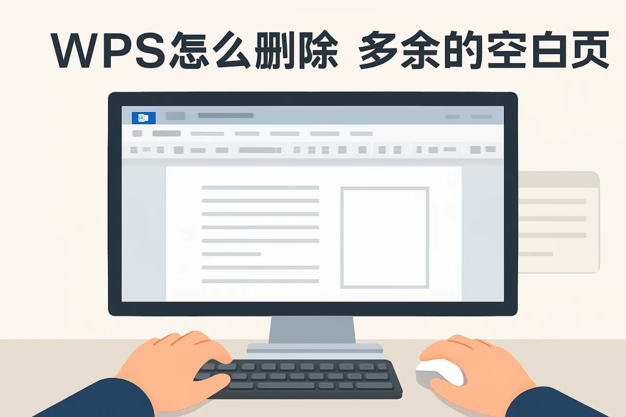 wps怎么删除多余的空白页
