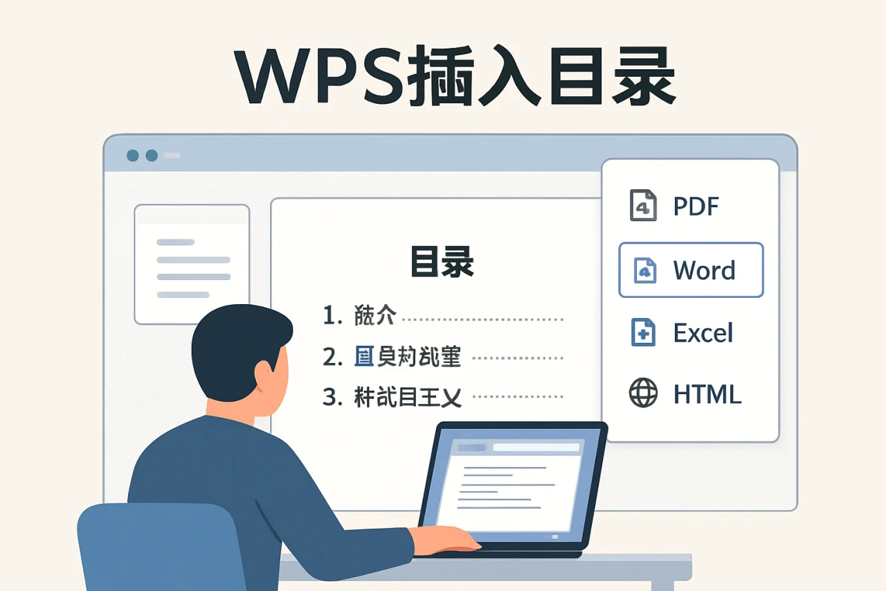 wps插入目录