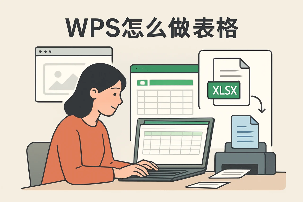 wps怎么做表格
