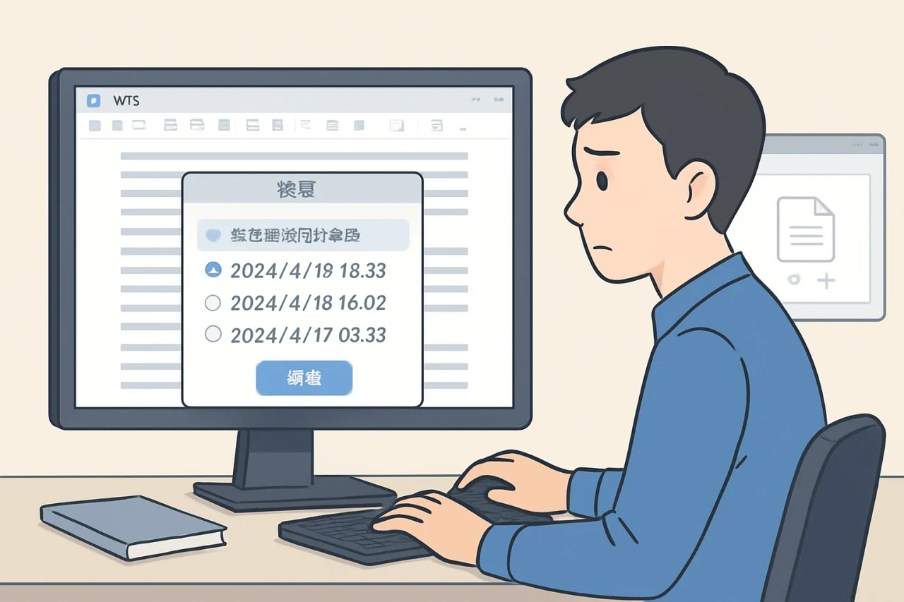 wps文档没保存怎么找回