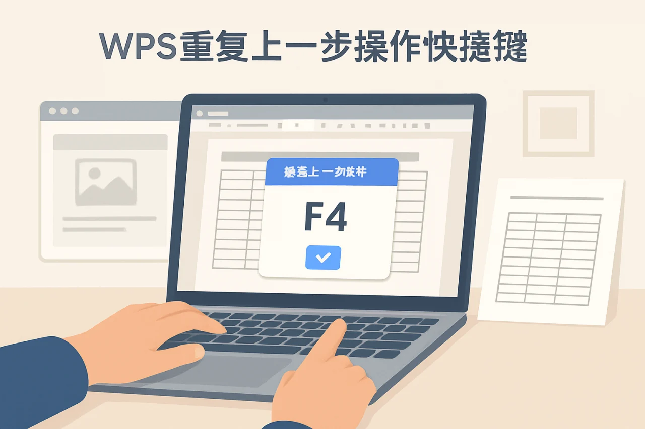 wps重复上一步操作快捷键
