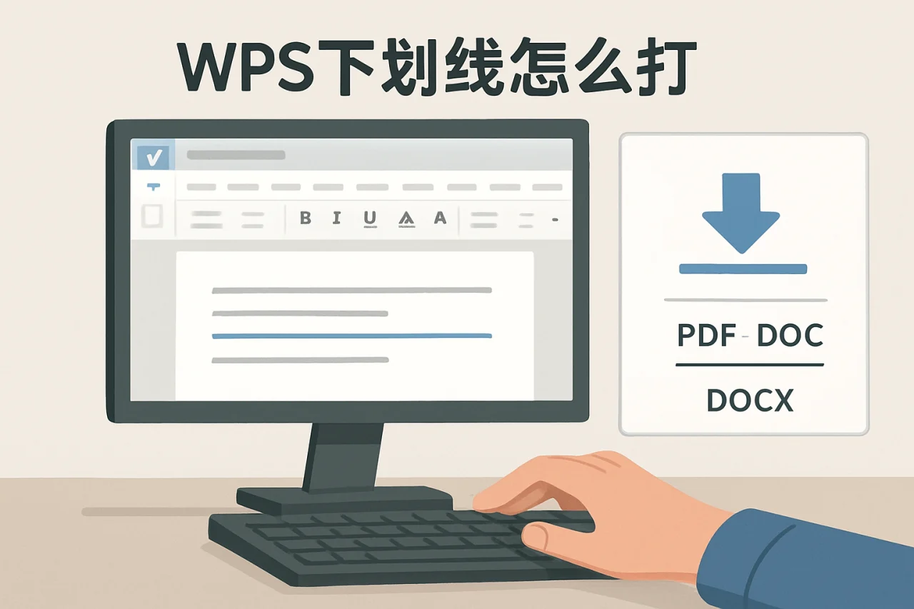 wps下划线怎么打
