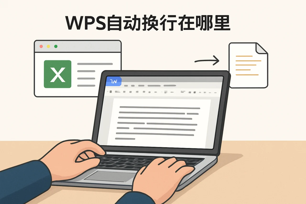 wps自动换行在哪里
