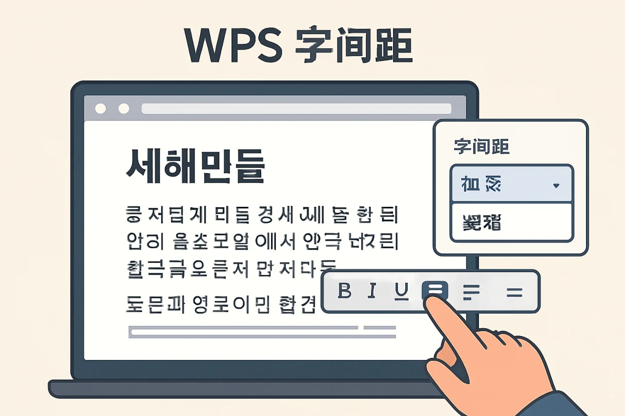 wps字间距