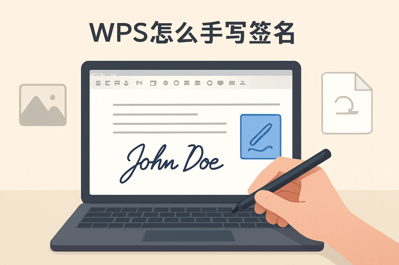 wps怎么手写签名