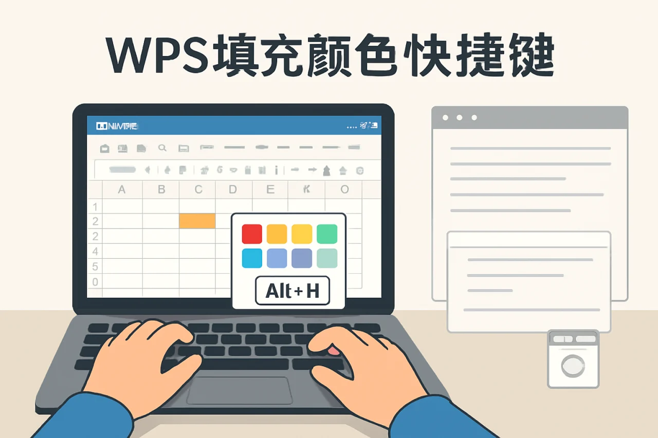 wps填充颜色快捷键