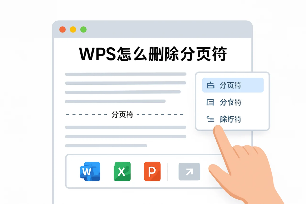 wps怎么删除分页符