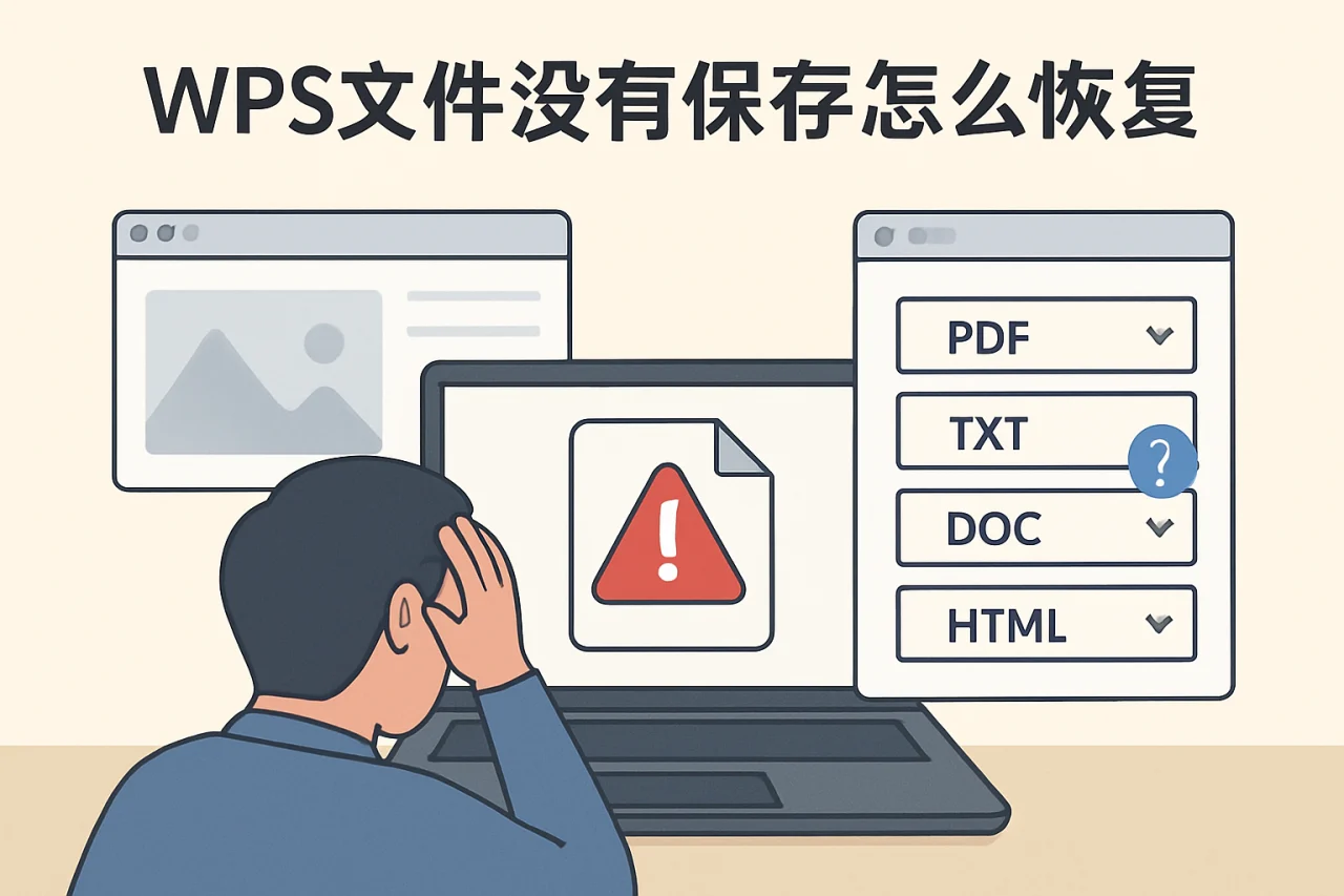 wps文件没有保存怎么恢复