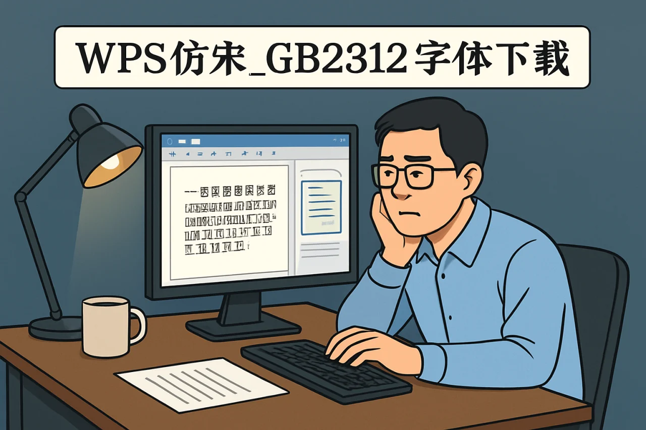 wps仿宋gb2312字体下载