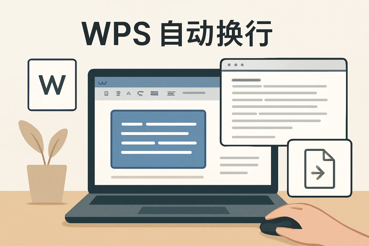 wps自动换行