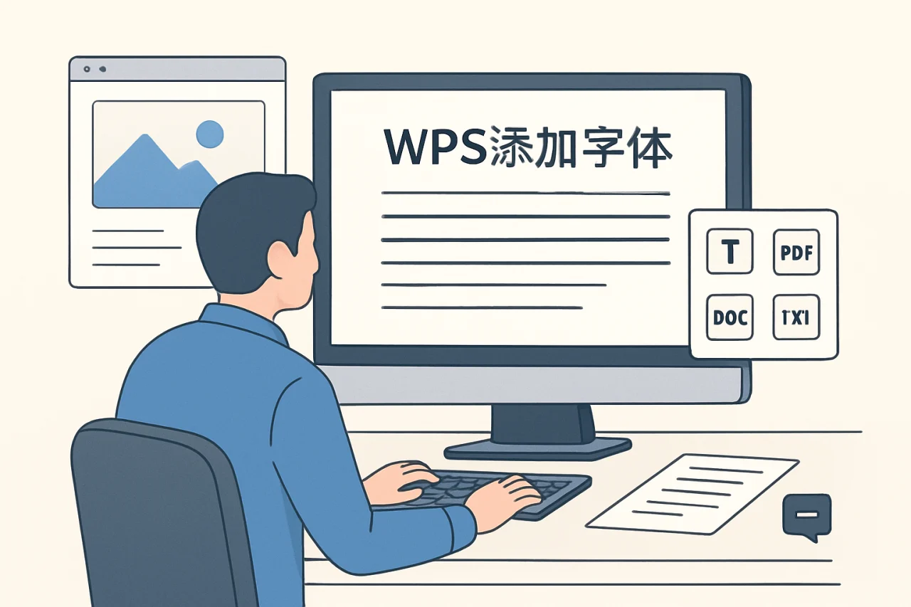wps添加字体